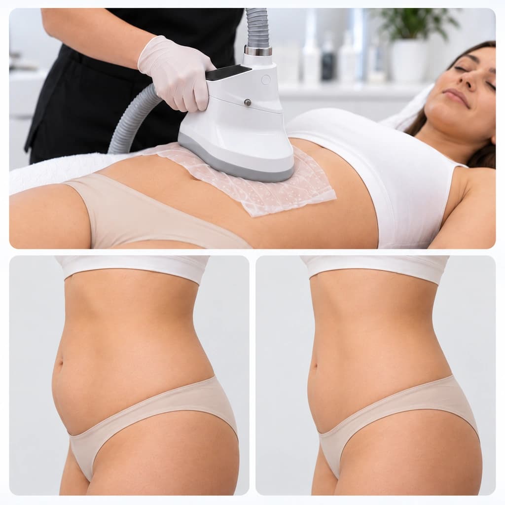 CRYOCOOL treatment of flanks and waist