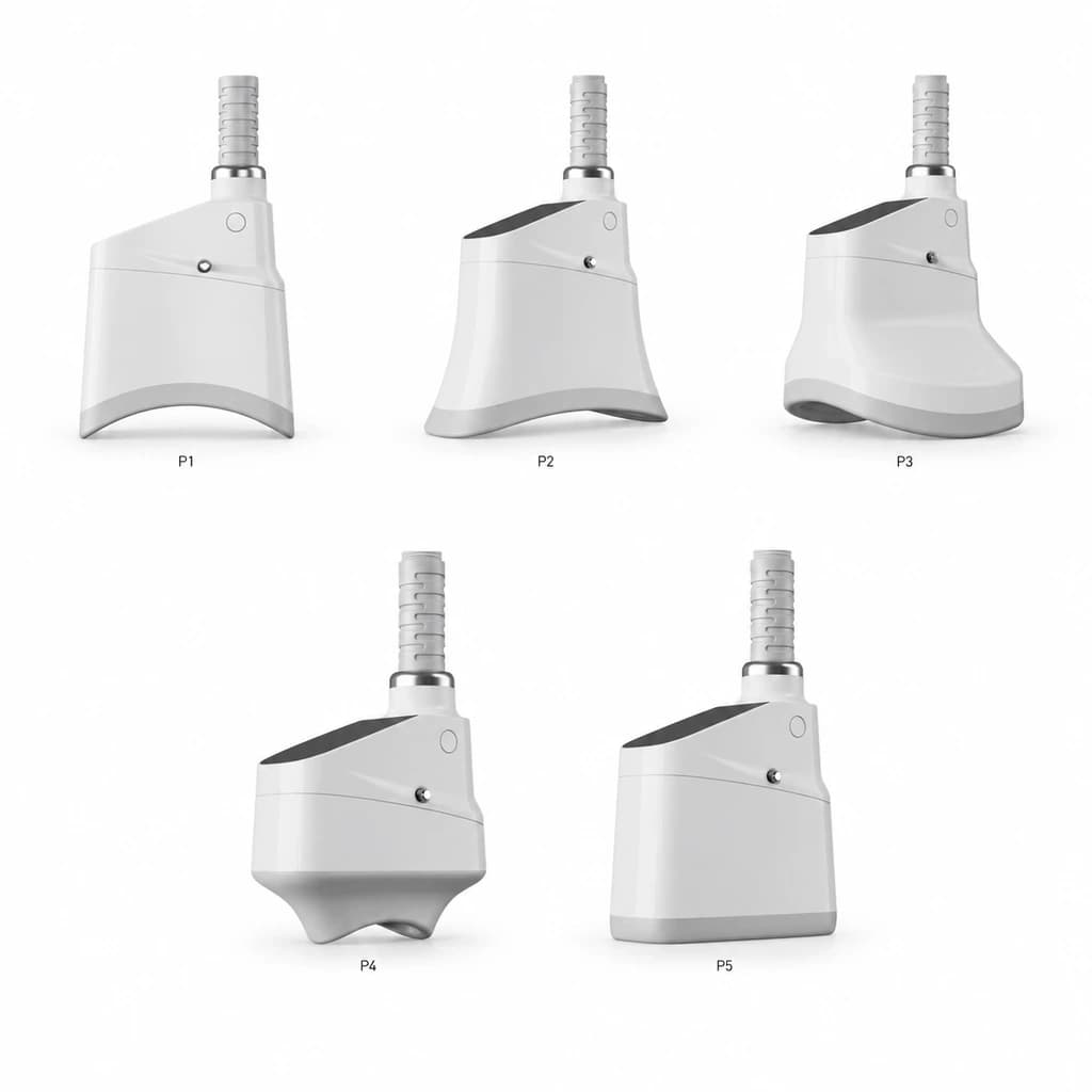 Five applicators for different areas