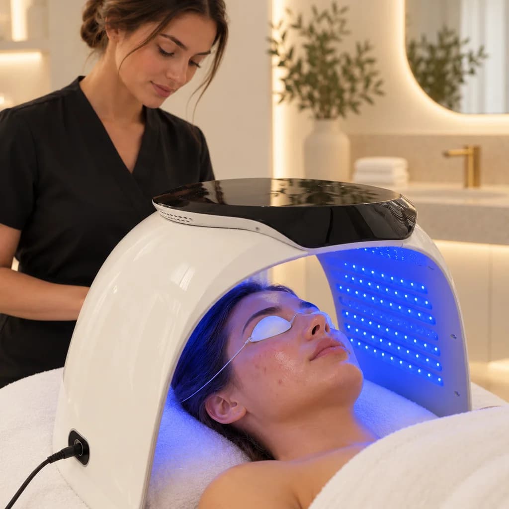 Blue LED light for problematic and oily skin