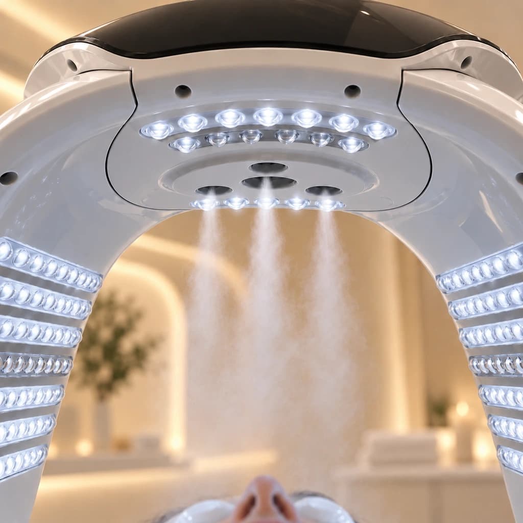 Warm and cool mist as an additional care step