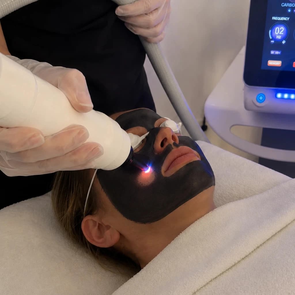 PICO Glow carbon peel treatment