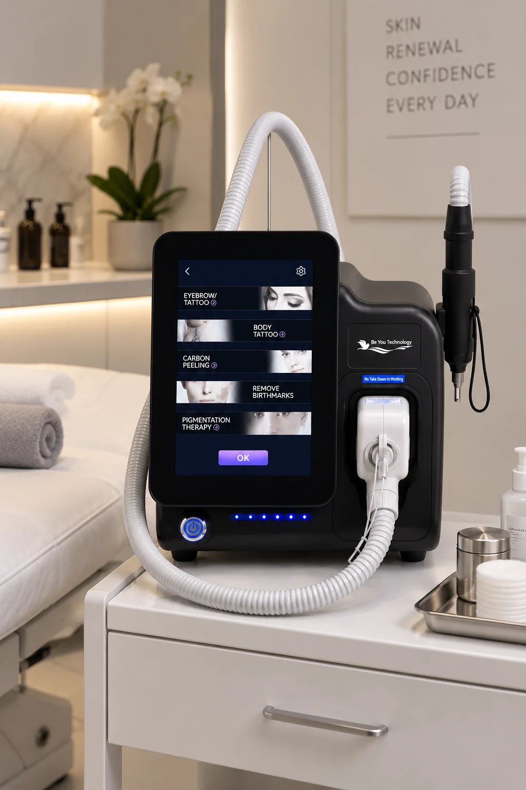 Professional treatments in a modern aesthetic setting