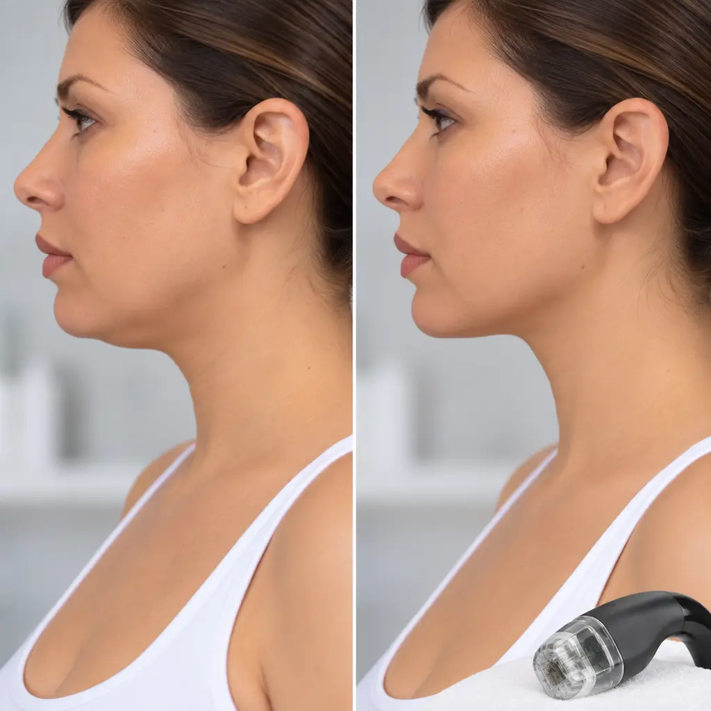 Double-chin treatment results
